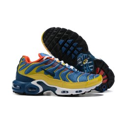 Perfect Kicks Mens Nike Air Max Plus Tn SE CJ9987-600 Blue Yellow Running Shoes