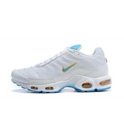 Perfect Kicks Mens Nike Air Max Plus Tn White Blue Running Shoes