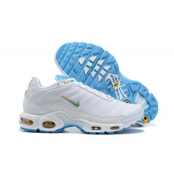 Perfect Kicks Mens Nike Air Max Plus Tn White Blue Running Shoes