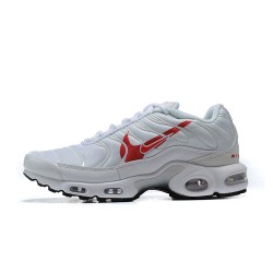 Perfect Kicks Mens Nike Air Max Plus Tn White Red CU3454-100 Running Shoes