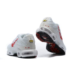 Perfect Kicks Mens Nike Air Max Plus Tn White Red CU3454-100 Running Shoes