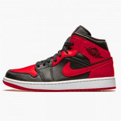 Perfect Kicks Jordan 1 Mid Banned (2020) Black/University Red-Black-Whit