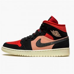 Perfect Kicks Jordan 1 Mid Canyon Rust (W) Particle Beige/Black-Canyon Rust-Sail