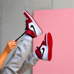 Perfect Kicks Jordan 1 Mid Chicago (2020) White/Gym Red-Black