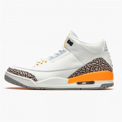 Perfect Kicks Jordan 3 Retro Laser Orange (W) White/Laser Orange-Cement Grey-Black