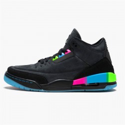 Perfect Kicks Jordan 3 Retro Quai 54 (2018) Black/Black-Electric Green-Infrared 23